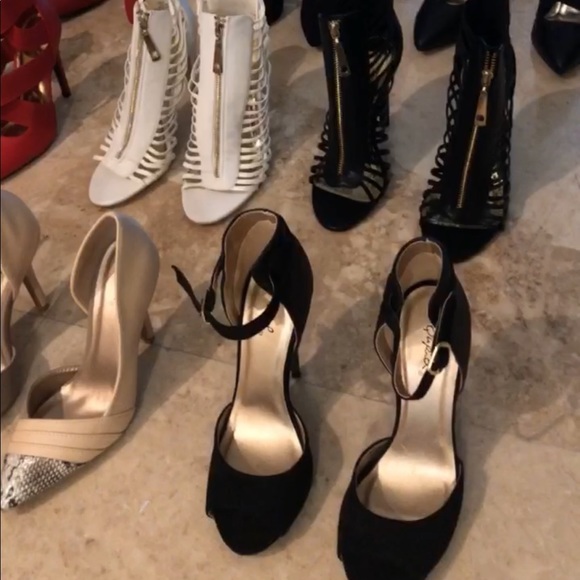 NEW Qupid Black Heels - Picture 3 of 4